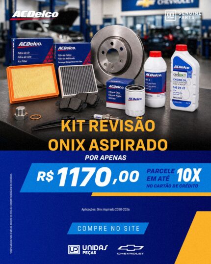 KIT REVISÃO ONIX ASPIRADO 2020 A 2026 ACDELCO