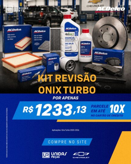 KIT REVISÃO ONIX TURBO 2020 Á 2026 ACDELCO